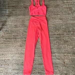 Women's Coral Leggings and Bralette from Aerie